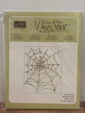 STAMPIN' UP! 120889 SPIDER WEB TEXTURED IMPRESSIONS EMBOSSING FOLDER HALLOWEEN